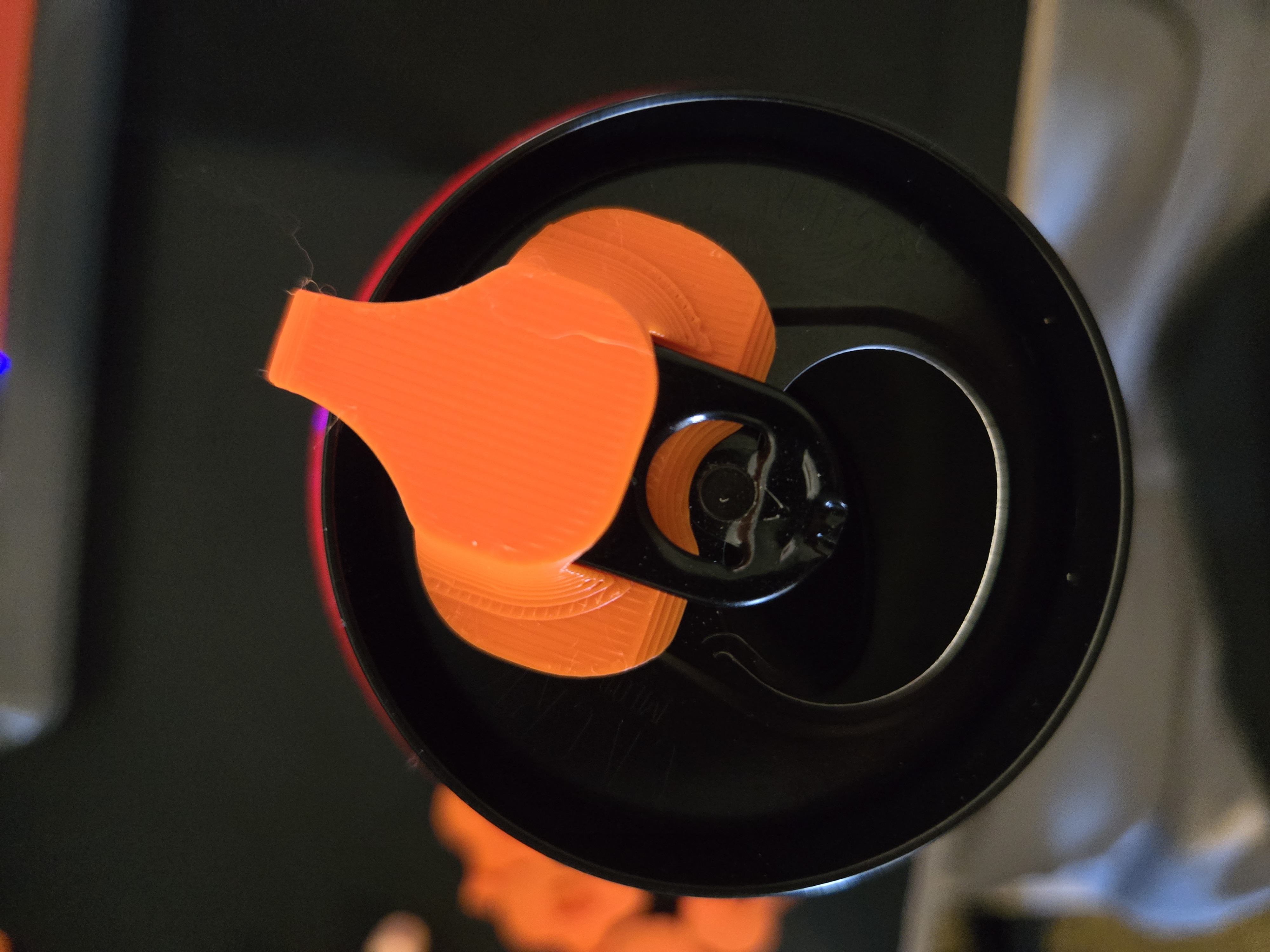 The Elephant Cover on a can, tucked under the tab